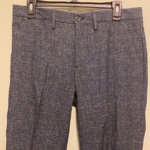 J Lindeberg Men’s  Messy Grant Glencheck Pleated blue Golf Pant  | EU 48/US32